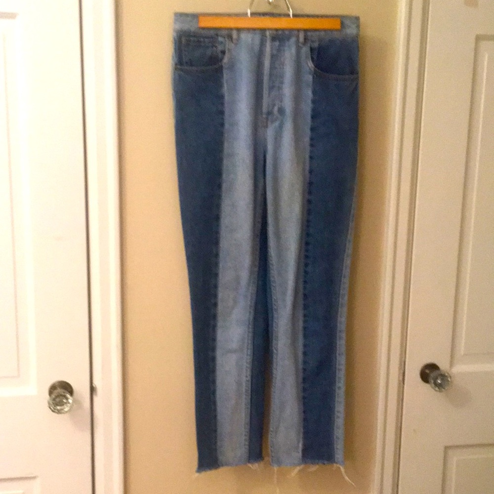 Pacsun vintage inspired two-tone high-rise mom jeans